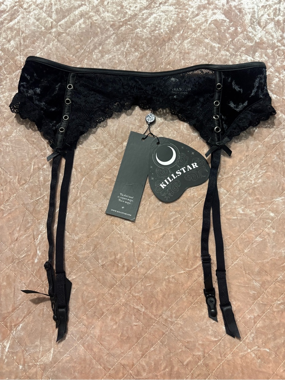 Killstar Black Lace Garter Belt